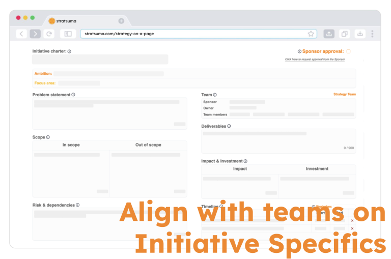 align on specifics
